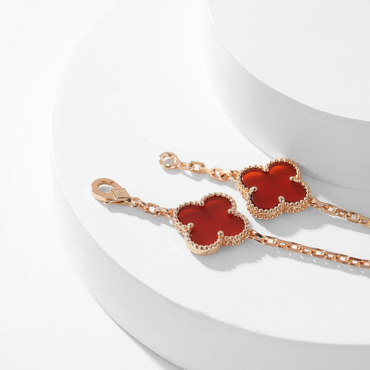 Miro CLOVER 10 MOTIFS CARNELIAN NECKLACE