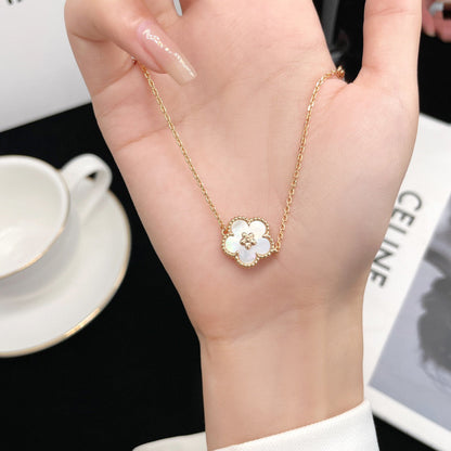 Miro LUCKY WHITE MOP PLUM BLOSSOM  BRACELET
