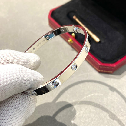 ミロ ラブブレスレット 6.1MM 10個のダイヤモンド