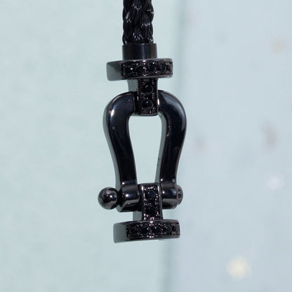 Miro FORCE LARGE SERIES ホースシュー ブラック侍ブレスレット