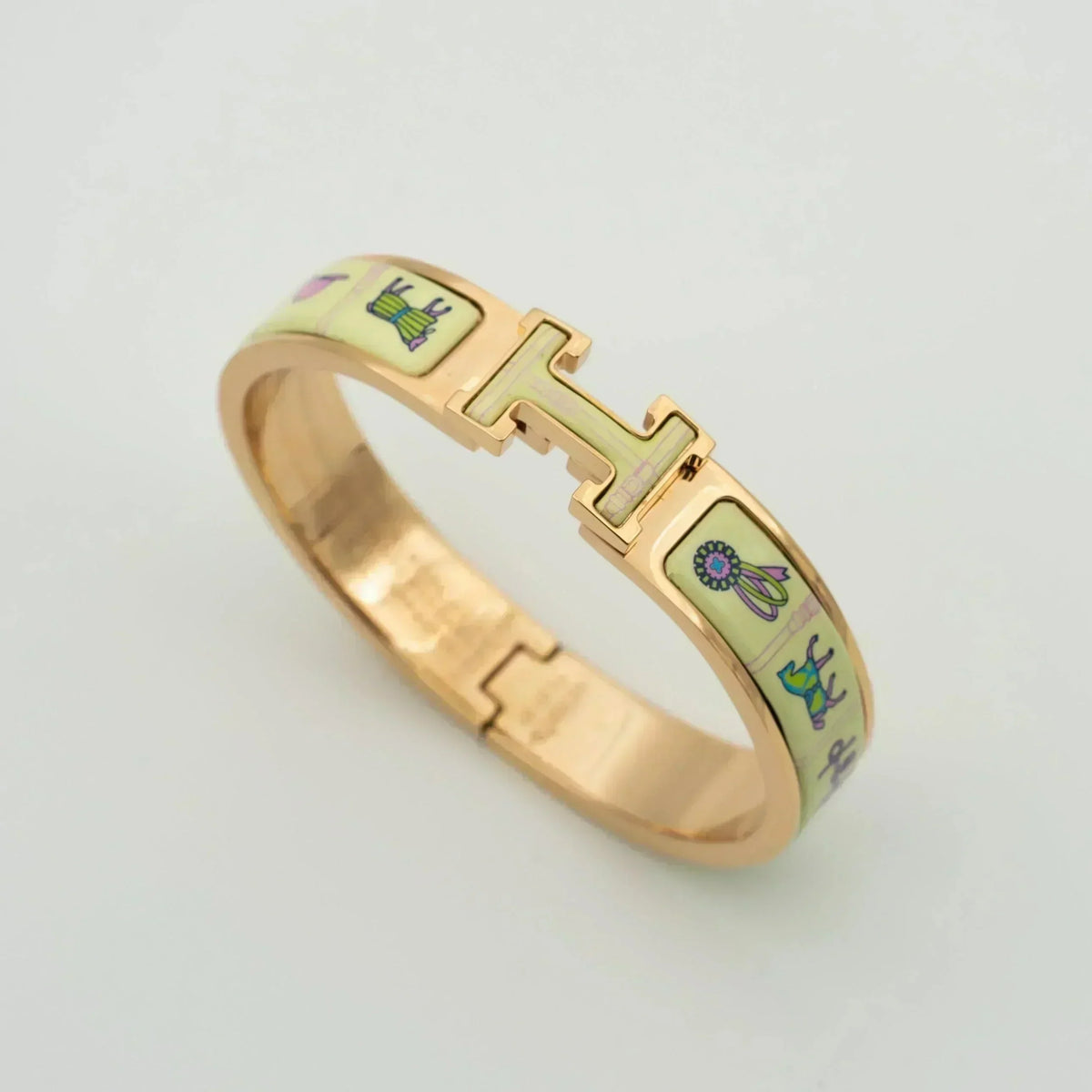 Miro H PINK GOLD BRACELET CREAM CERAMIC