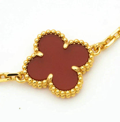 [Miro ]新作 CLOVER 5 MOTIF RED CORNELIAN BRACELET COLLECTION
