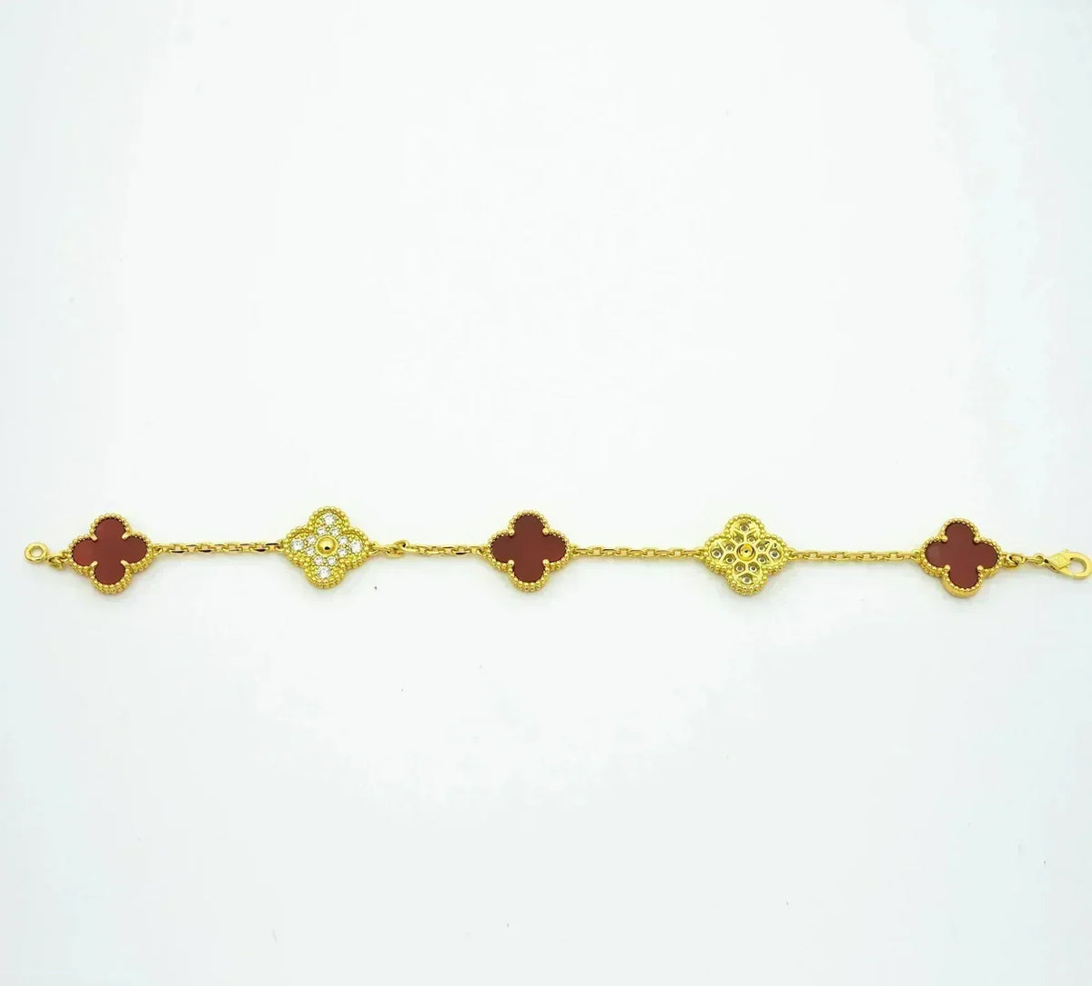 [Miro ]新作 CLOVER 5 MOTIF RED CORNELIAN BRACELET COLLECTION