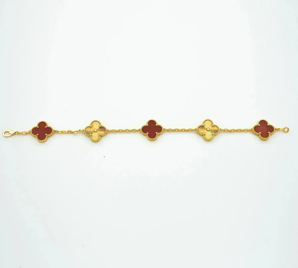 [Miro ]新作 CLOVER 5 MOTIF RED CORNELIAN BRACELET COLLECTION