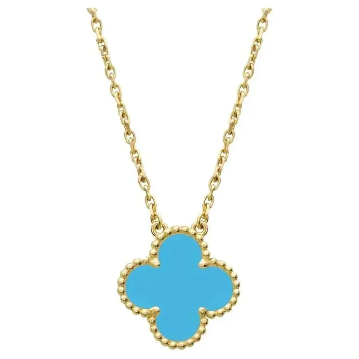 Miro CLOVER 15MM VINTAGE TURQUOISE NECKLACE