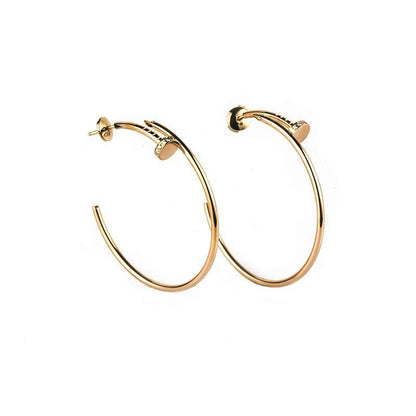 Miro JUSTE EARRINGS GOLD DIAMONDS 1.8MM