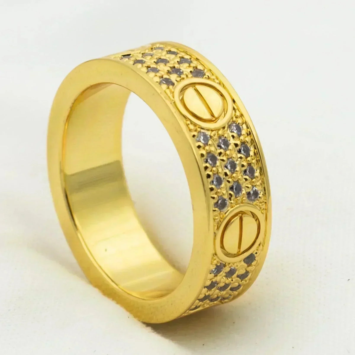 ミロ ラブ リング 5.5MM ダイヤモンド パヴェ
