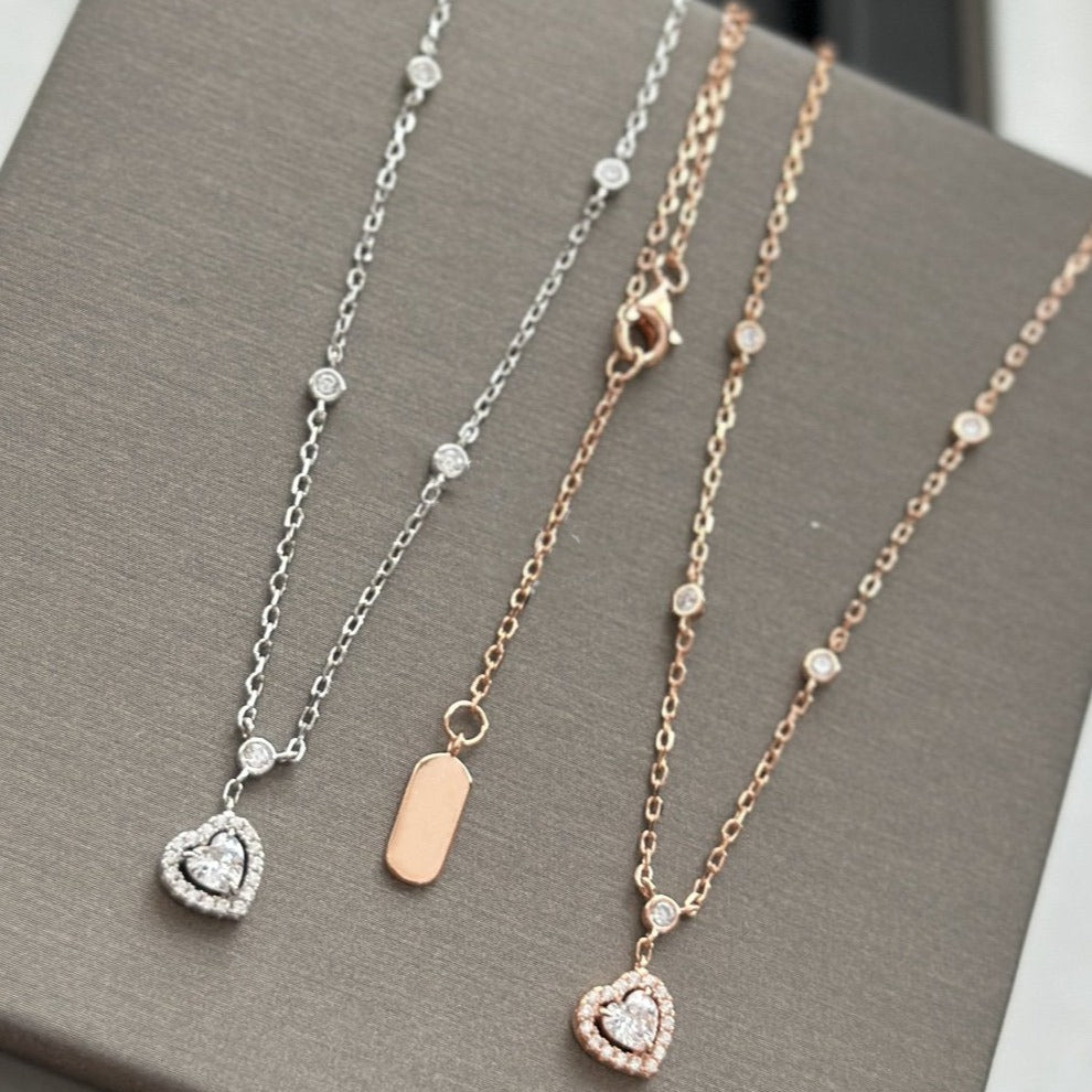 [Miro ]JOY HEART DIAMOND NECKLACE