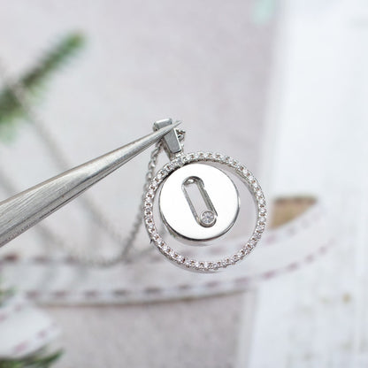 [Miro ]Miro  MOVE PM NECKLACE SILVER DIAMOND