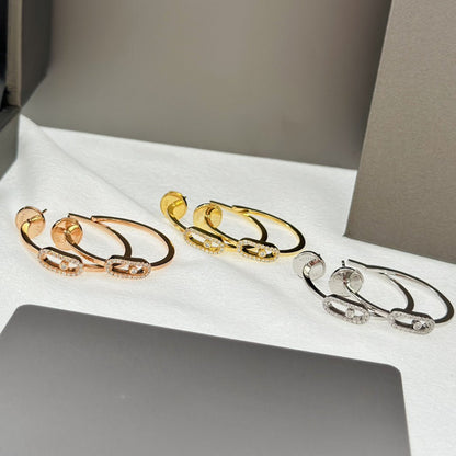 [Miro ]CREOLES MOVE UNO PM DIAMOND EARRINGS