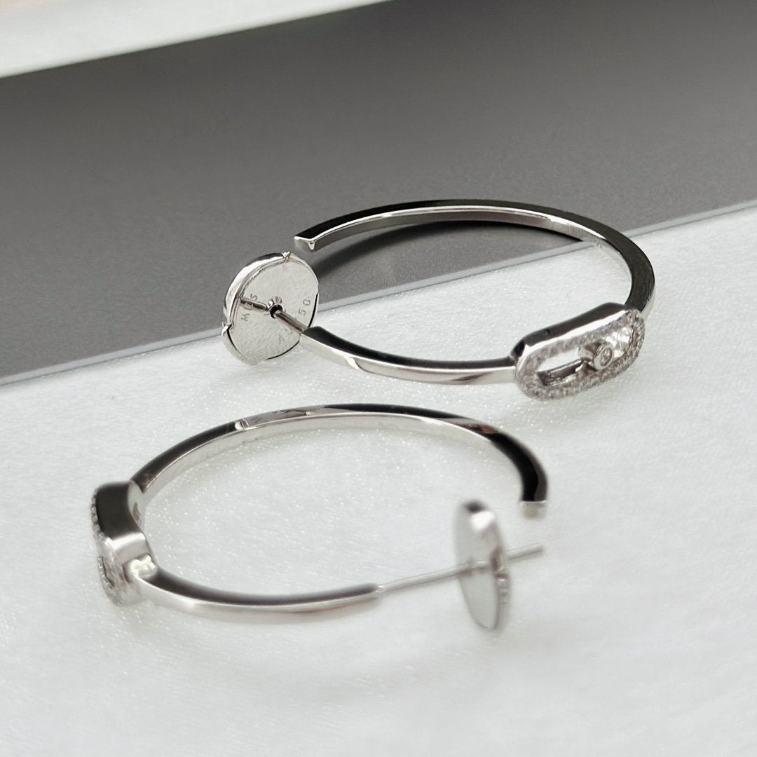 [Miro ]CREOLES MOVE UNO PM DIAMOND EARRINGS