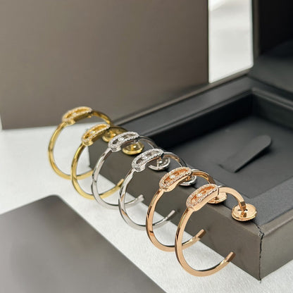[Miro ]CREOLES MOVE UNO PM DIAMOND EARRINGS