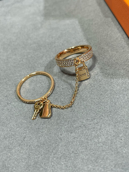 ミロ HM ケリー クロシェット ダブルリング ダイヤモンド入り