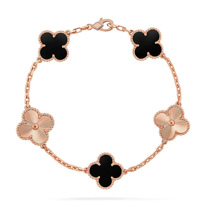 [Miro ]New CLOVER 5 MOTIF ONYXS BRACELET COLLECTION