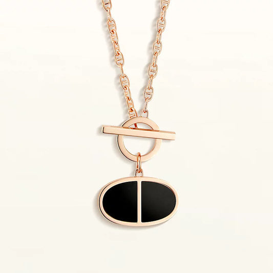 Miro CHAINE VERSO BLACK CERAMIC NECKLACE
