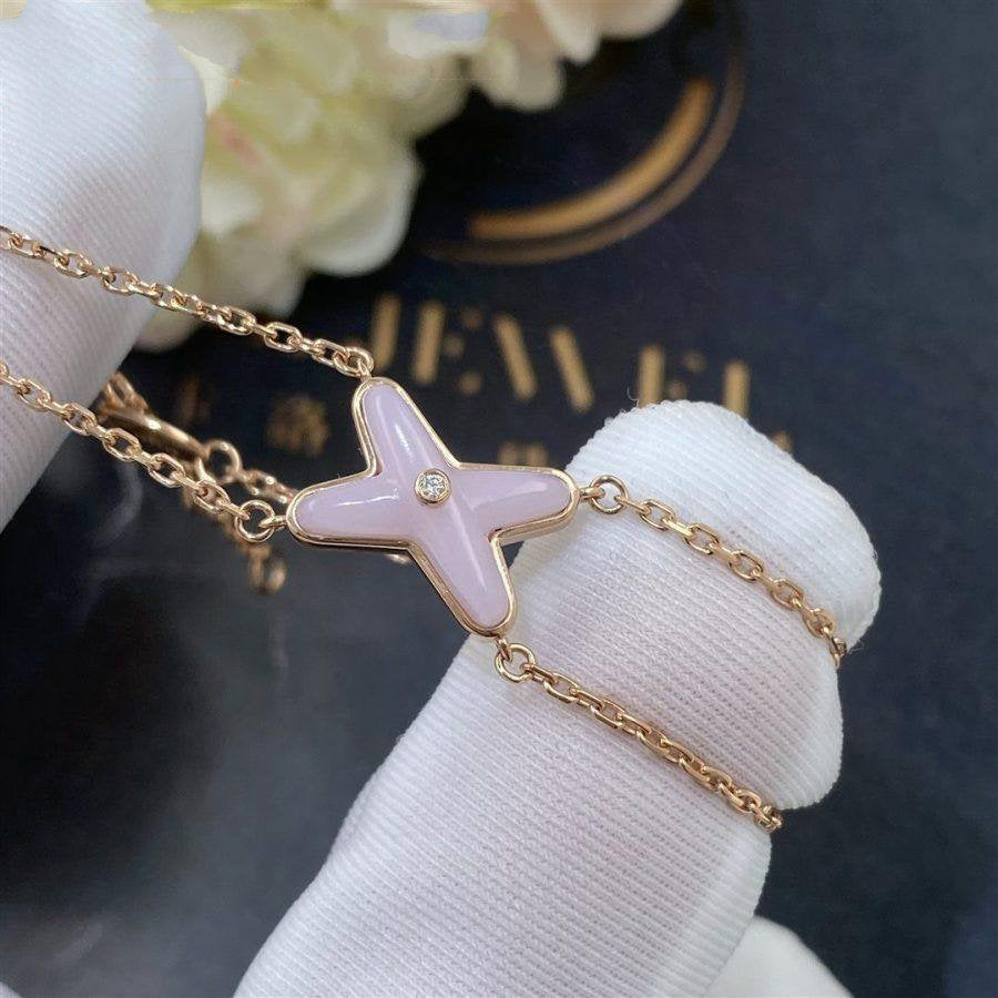 Miro JEUX BRACELET PINK MOP PINK GOLD 1 DIAMOND