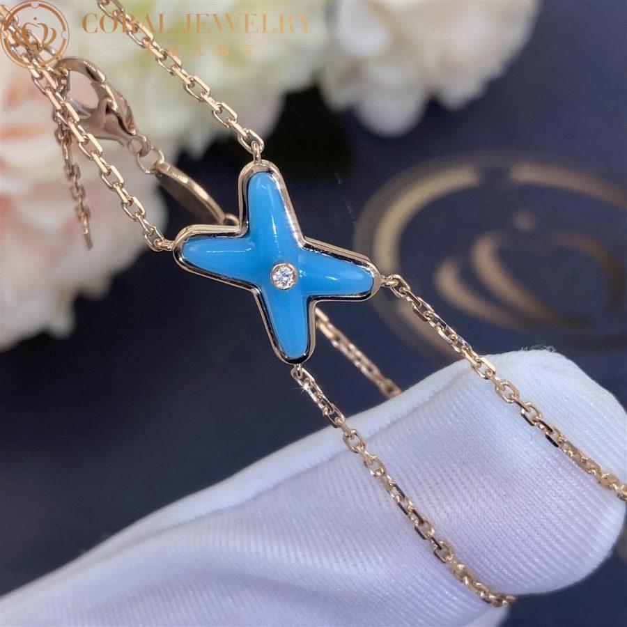 Miro JEUX BRACELET TURQUOISE PINK GOLD 1 DIAMOND