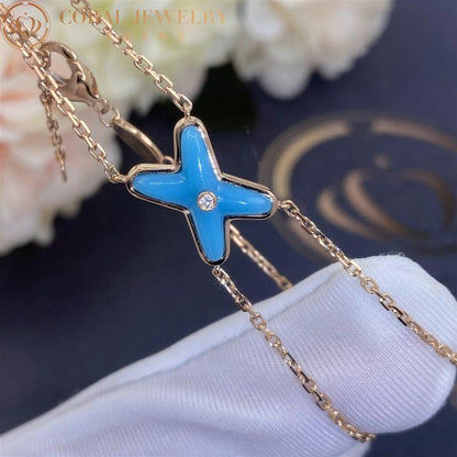 Miro JEUX BRACELET TURQUOISE PINK GOLD 1 DIAMOND