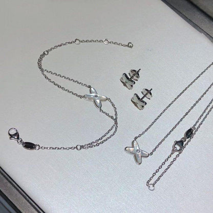 Miro JEUX BRACELET WHITE MOP SILVER 1 DIAMOND