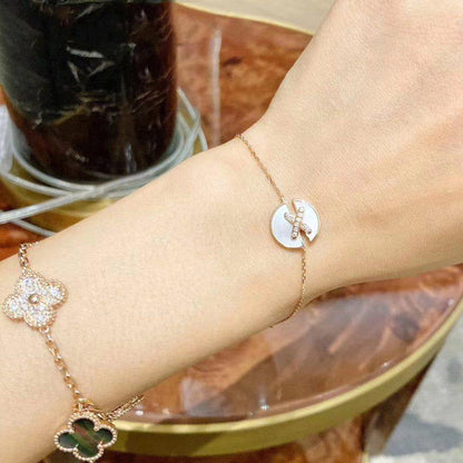 Miro JEUX DE BRACELET MOP ピンクゴールドダイヤモンド