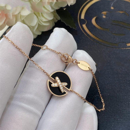 Miro JEUX DE BRACELET ONYX PINK GOLD DIAMOND