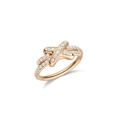Miro JEUX DE RING PINK GOLD DIAMOND