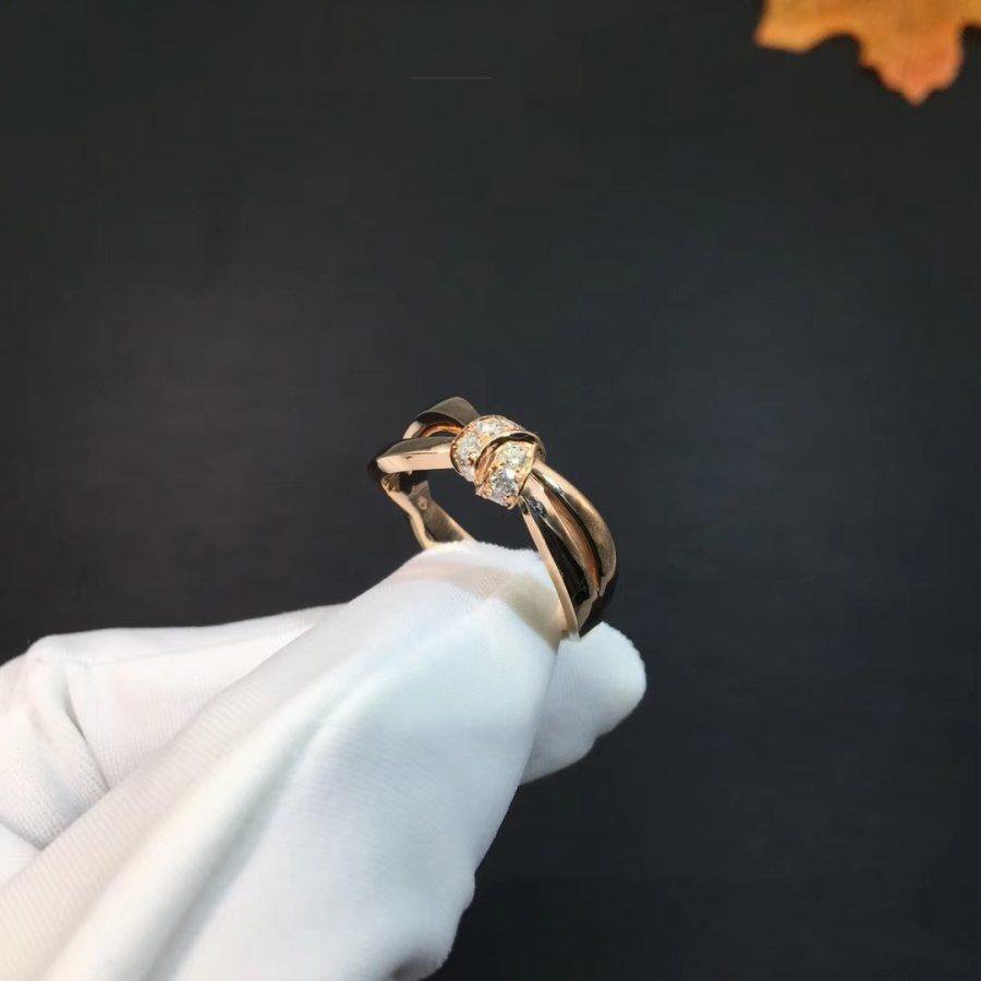 Miro LIENS RING PINK GOLD DIAMOND