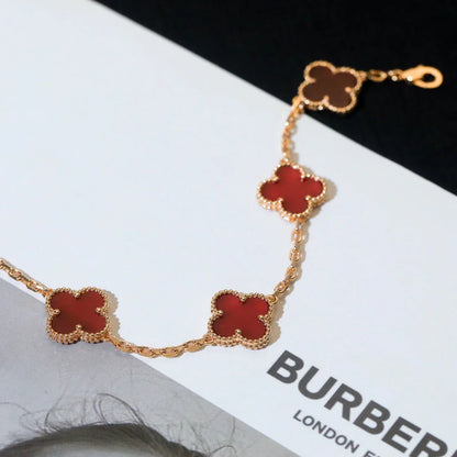[Miro ]新作 CLOVER 5 MOTIF RED CORNELIAN BRACELET COLLECTION