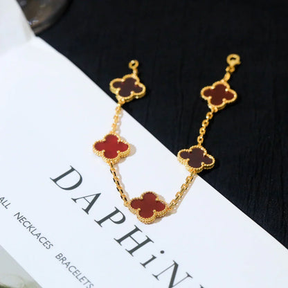 [Miro ]新作 CLOVER 5 MOTIF RED CORNELIAN BRACELET COLLECTION