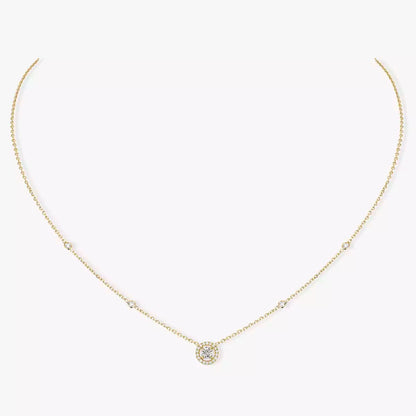 [Miro ]Diamond Necklace 0,20ct Brilliant Shape Joy
