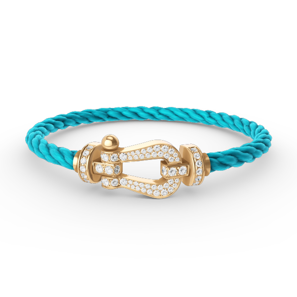 Miro FORCE LARGE HORSESHOE FULL DIAMOND BRACELET GOLD