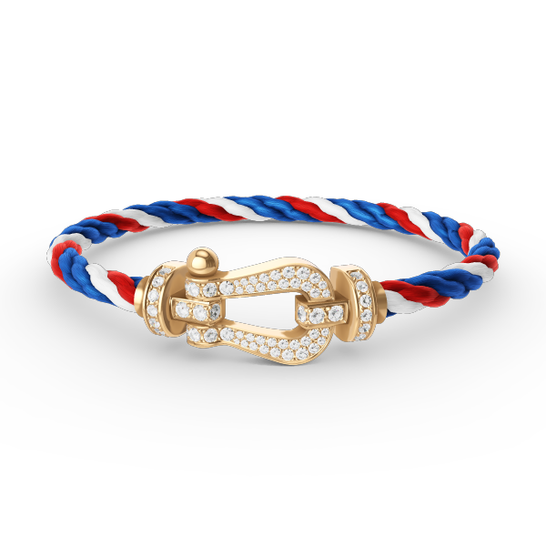 Miro FORCE LARGE HORSESHOE FULL DIAMOND BRACELET GOLD