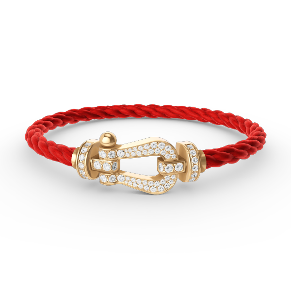 Miro FORCE LARGE HORSESHOE FULL DIAMOND BRACELET GOLD