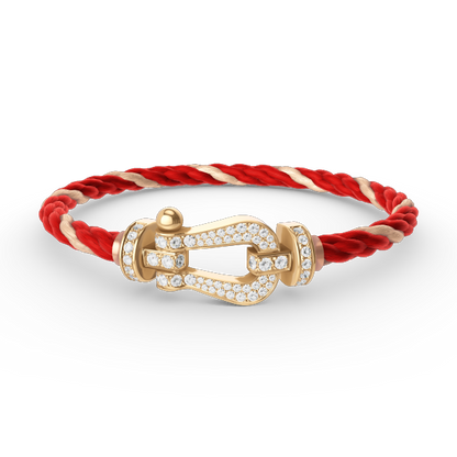 Miro FORCE LARGE HORSESHOE FULL DIAMOND BRACELET GOLD