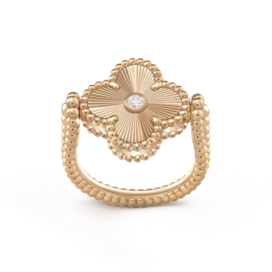 Miro CLOVER RIVERSIBLE ROSE GOLD RING