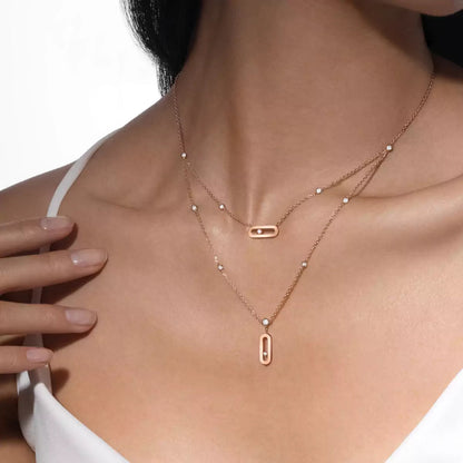 [Miro ] Move Uno Diamond Necklace