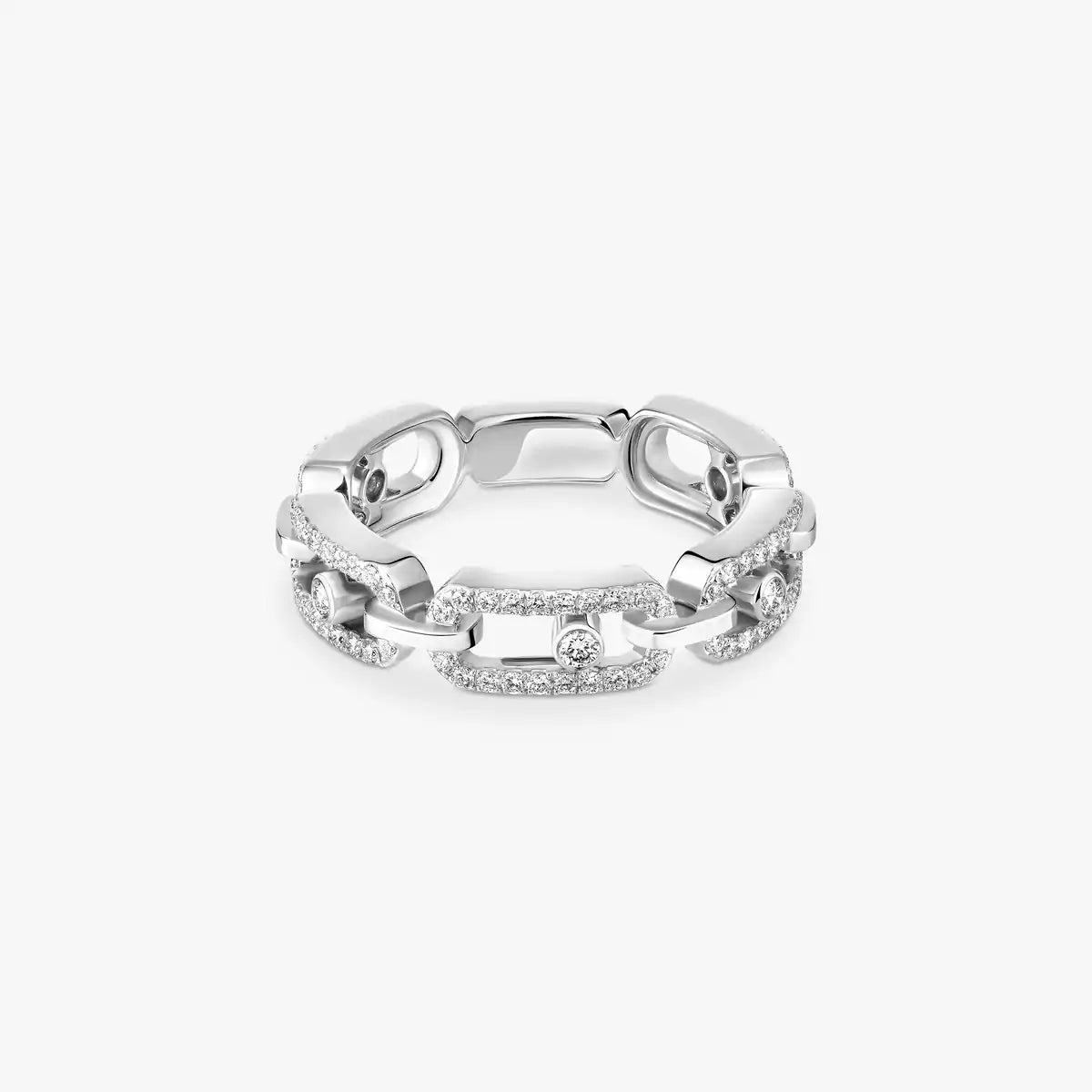 [Miro ]Move Link Pave_-Set Diamond Ring in Gold