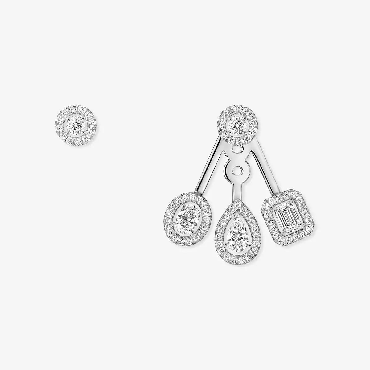 [Miro ] My Twin Trio  Diamond Earrings