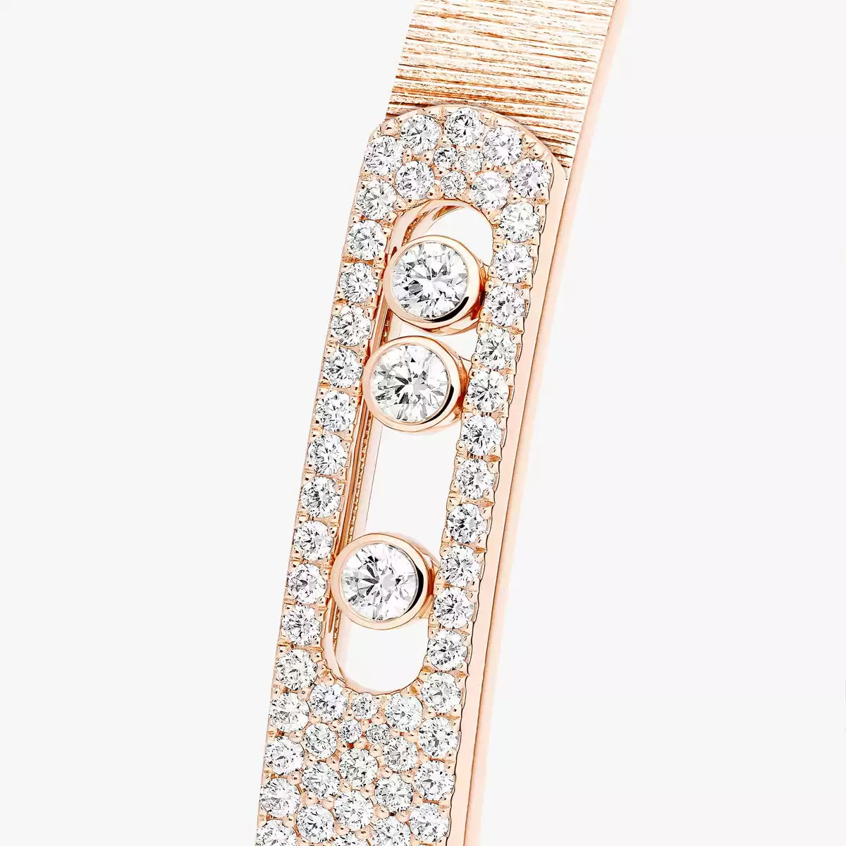 [Miro ]Move Noa Ciselé half pavé bangle