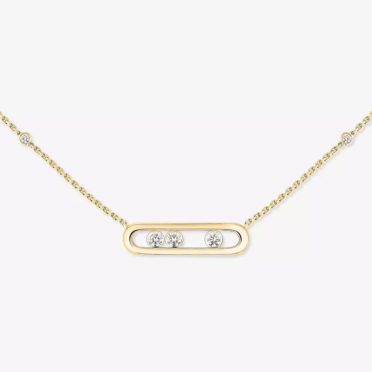 [Miro ] Baby Move Gold Diamond Necklace