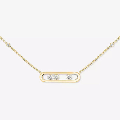 [Miro ] Baby Move Gold Diamond Necklace