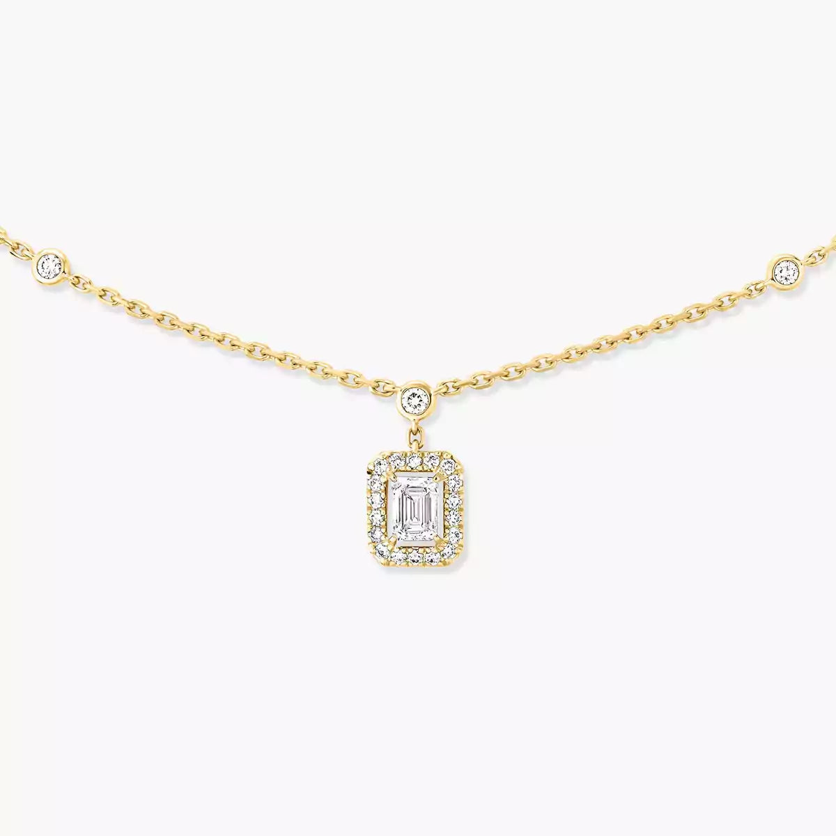 [Miro ]My Twin Diamond Necklace in Silver
