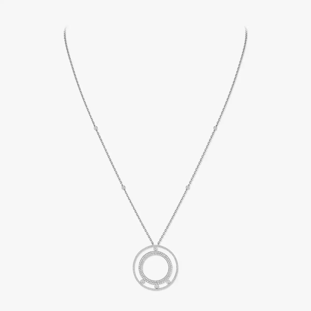 [Miro ]Move Romane Long Pave_-Set Diamond Necklace