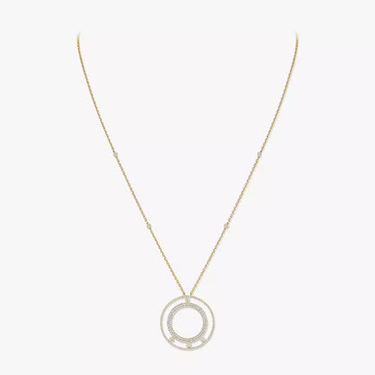 [Miro ]Move Romane Long Pave_-Set Diamond Necklace