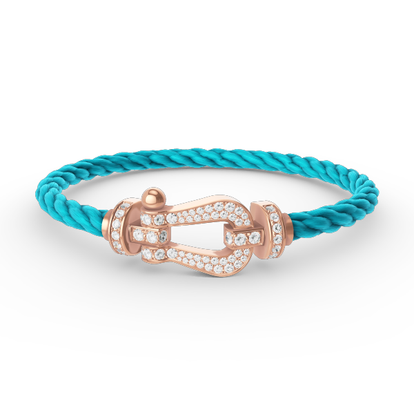 Miro FORCE LARGE HORSESHOE FULL DIAMOND BRACELET ROSE GOLD
