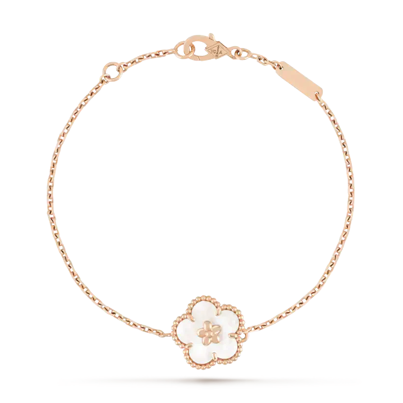 Miro LUCKY WHITE MOP PLUM BLOSSOM  BRACELET