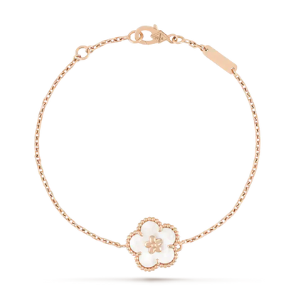 Miro LUCKY WHITE MOP PLUM BLOSSOM  BRACELET