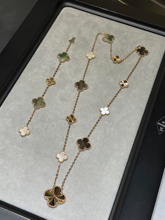 [Miro ] 25 NEW CLOVER 15 MOTIFS GRAY MOTHER-OF-PEARL