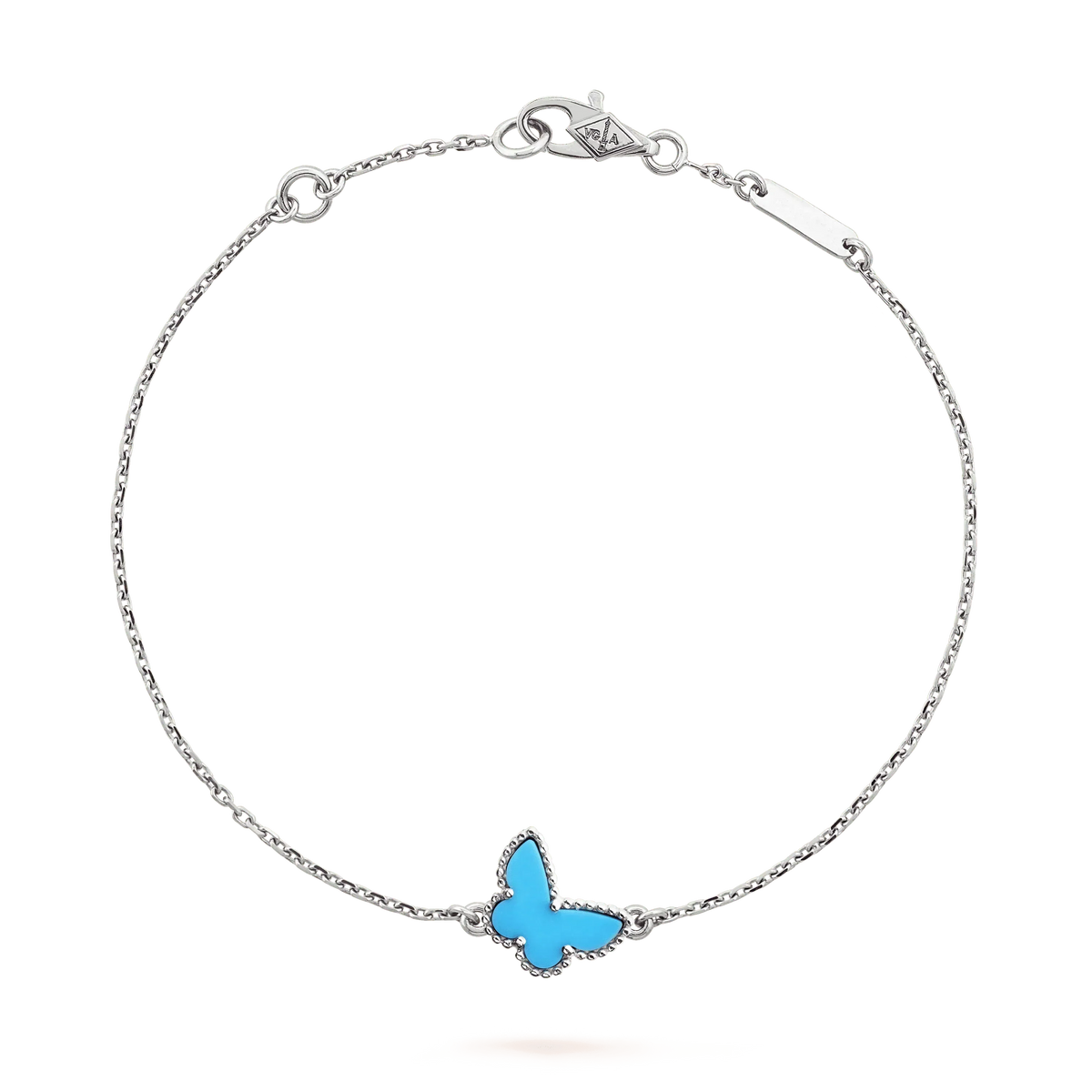 Miro BUTTERFLY TURQUOISE BUTTERFLY BRACELET SILVER
