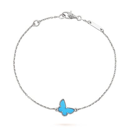 Miro BUTTERFLY TURQUOISE BUTTERFLY BRACELET SILVER